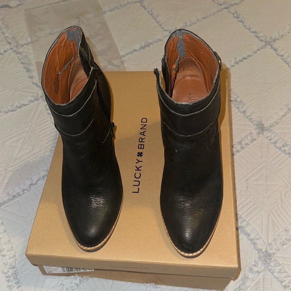 Black ankle boots